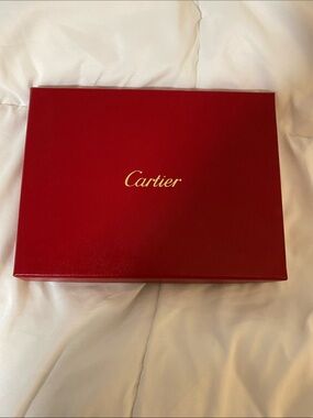 Cartier Red Box with Gold Script